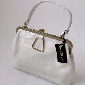 🆕 Vintage Roger Van S. White handbag NWT